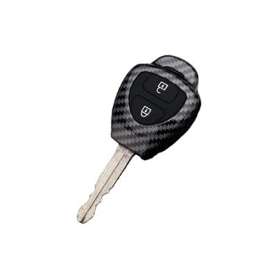 China Alloy+silicon car key cover for toyota alloy material carbon colors for key case for sale