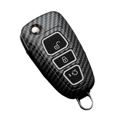 China ABS Plastic Car Key Cover Shell Fashion For Carbon Colors ABS For Ford Focus / kuga for sale