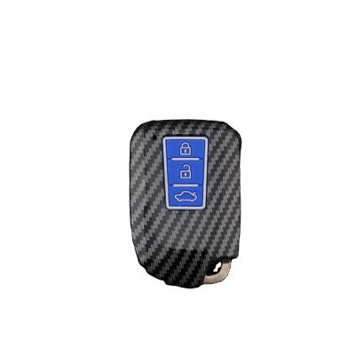 China Custom Made Abs+silicon car key case protect original key for Toyota Corolla /RAV4/CMARY/REIZ/Harrier/RUSH for sale