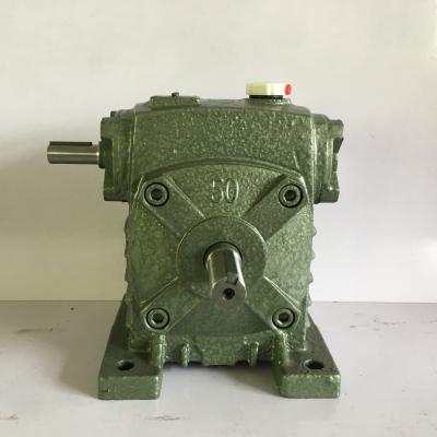 China Worm shaft reducer wp series worm gear reduction gearbox of machinery repair shops WPS for sale