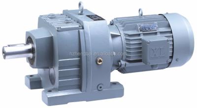 China Cast Iron Housing R Series Helical Gearbox With 0.75kw Three Phase Motor for sale