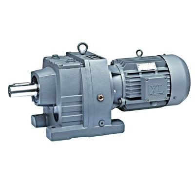 China Garment Shops R Series Integrated Helical Gear Reducer Gearbox For Wooden Box Machine for sale