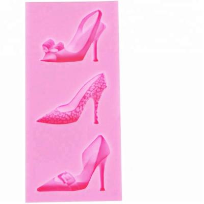 China Fashion Viable Style Lady Shape Silicone Fondant High Heel Mold for sale