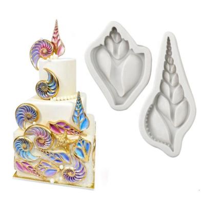 China Viable Unicorn Shape Silicone Fondant Mold Cake Decorating Silicone Mold for sale