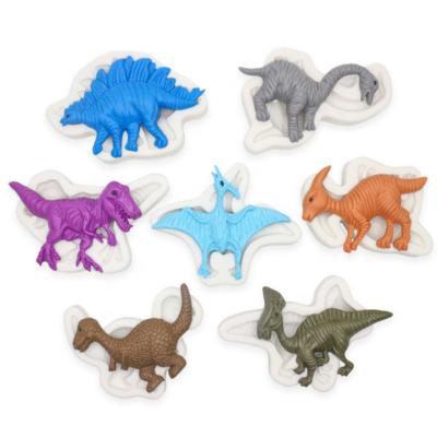 China Sustainable Dinosaur Design Silicone Chocolate Mold Fondant Cake Decorating Mold for sale