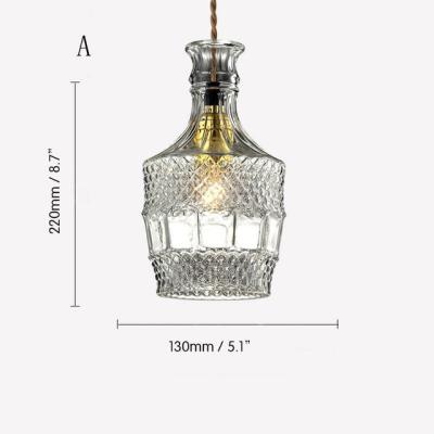 China Retro modern creative bar counter bar restaurant music personality chandelier bottle wine style barbecue shop industrial beer bottle for sale