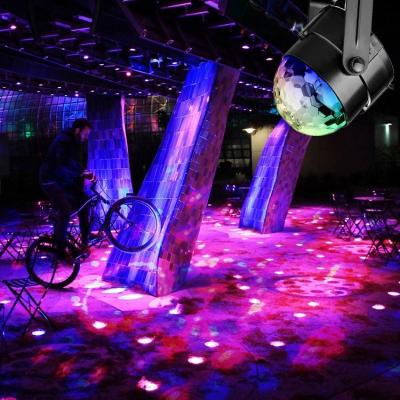 China New 3w mini E27 RGB LED KTV Lamp High Quality Auto Rotating RGB Led DJ Disco Stage Lighting Holiday Bulb For Bar KTV Lighting for sale