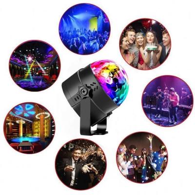 China KTV Led RGB Laser Light 220V 110V Christmas Dancing Party Magic Lantern Projector AC 85-265V Crystal Ball Lamp 9W RGB Mini Stage Light E27 for sale