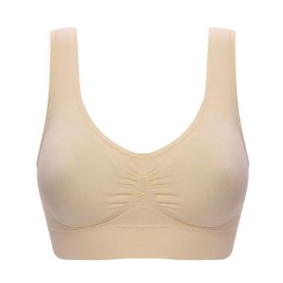 China QUICK DRY Breathable Bra Fitness Sports Women Yoga Vest Sleeping Underwear Padded Comfortable Removable Crop Cup for sale