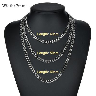 China Wholesale Fashion Custom Hip Hop Miami Cuban Link Chain Men Bracelet Necklace 14k 18k Gold Plated Stainless Steel Chain Necklace for sale