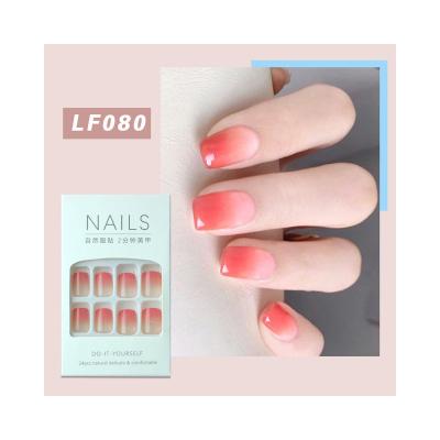 China Wholesale New Salon Effect Women's Decorative Nails Short Press On Nail Supplies for sale