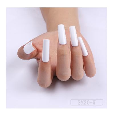 China Wholesale Salon Effect Ballerina Long Coffin Acrylic Nail On Sale Press On Nails Custom Artificial Customize Nails for sale