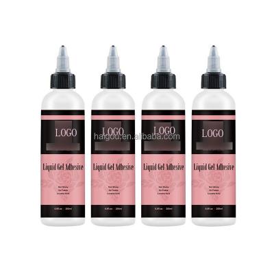 China Hold A Hold Hair Lace Glue Private Label Hold Edge Control Lace Glue Spray Edge Tint Hair Day Strong Liquid Clear Wig Gel Adhesive Glue Gel for sale