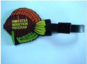 China fish design soft PVC bag tag for sale