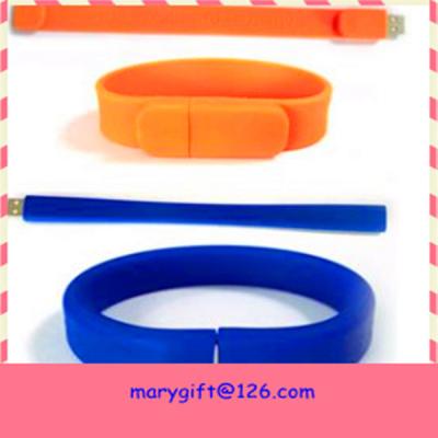 China best selling usb silicone wristband with flash memory for sale