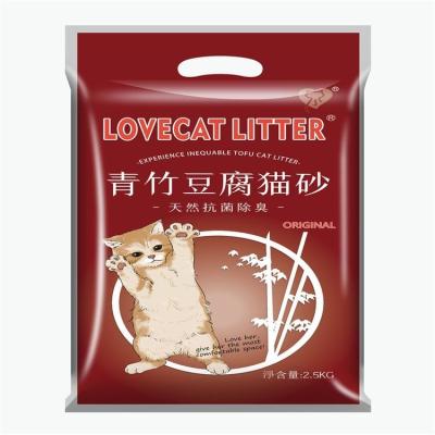 China Lovepet Sustainable Cheapest Premium Self-Cleaning All Natural Flushable Cat Litter Sand Super Deodorizing Bamboo for sale