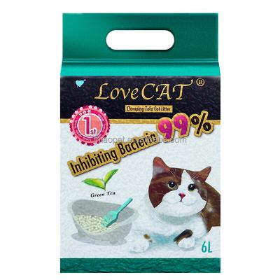 China Sustainable Lovepet LOVE BSCI Factory Supply Wholesale Dustproof Natural Tofu Cat Litter for sale