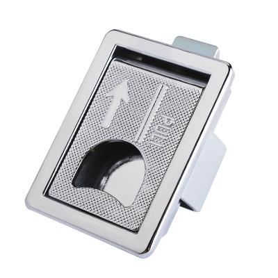 China Zinc Alloy Flush Door Pull Handle Lock Panel Push Panel Lathe Buckle Flat Cabinet Lap Zinc Alloy for sale