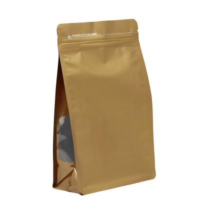 China Free Sample Recyclable 1kg 500g 250g Matt Flat Bottom Black Plastic Resealable Aluminum Foil Package Coffee Bag With Valve And Zipper for sale