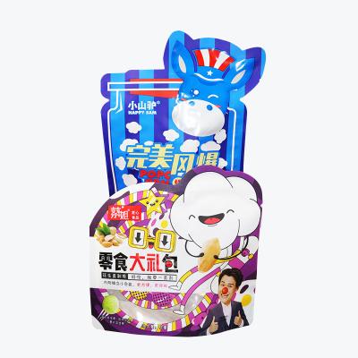 China Custom Printed Funny Irregular Special Shaped Recyclable Soft Touch Plastic Packaging Biscuit Die Cut Zip Lock Smell Resistant Mylar Bags for sale