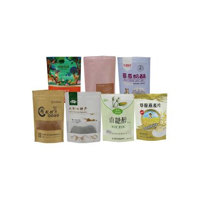 China Factory Wholesale Recyclable China Custom Factory Wholesale Food Logo Stand Up Pouch Plastic Biodegradable Packaging Bag Printed Carry Bags for sale