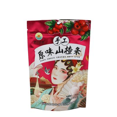 China Recyclable Resealable Stand Up Pouch Zip Lock Dried Fruit Packaging Bag Foil Bag Biodegradable Food Packaging Bag for sale