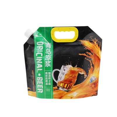 China Disposable Liquor Beer Liquid Bag 1.5L-10L Thickened Stand Up Spout Pouch Food Grade Packets for sale