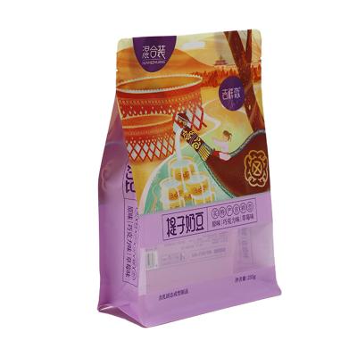 China Food Grade Recyclable Aluminum Foil Eight Seal Smell Proof Side Rack Up Plastic Mylar Zipper Bag Packaging - for sale