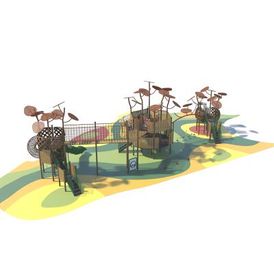 China Multifunctional Park Cowboy Natural Playground Tree Castle Combination Playground For Outdoor Parks for sale