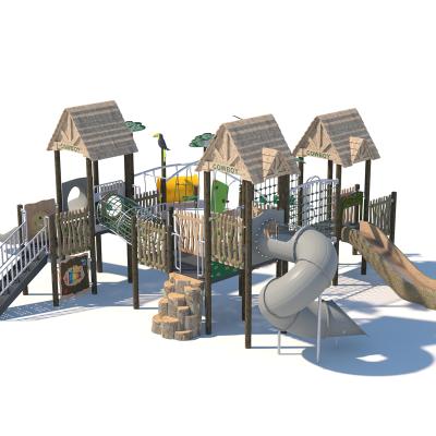 China Park Cowboy Natural Playground Tree House Combination Outdoor Playground For Outdoor Parks And School Hotel for sale