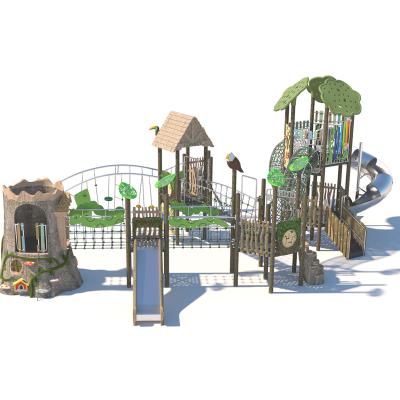 China Park Cowboy Natural Playground Tree House Outdoor Playground For Outdoor Parks And School Hotel for sale