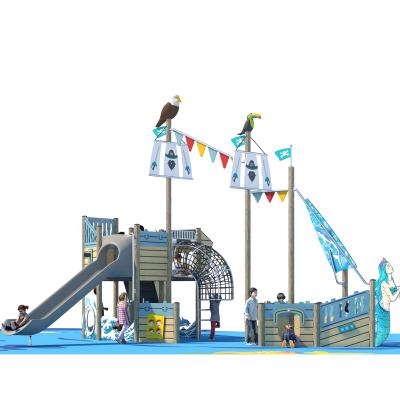 China Custom Outdoor Park Mini Pirate Ship Playground For Kids Outdoor Playground Equipment for sale