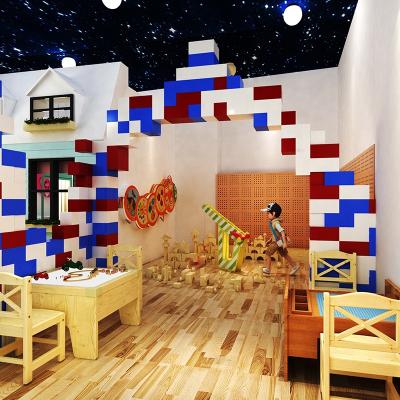 China Mid Century COWBOY Kids School Furniture Kindergarten Kindergarten Table and Chair Wooden Set for sale