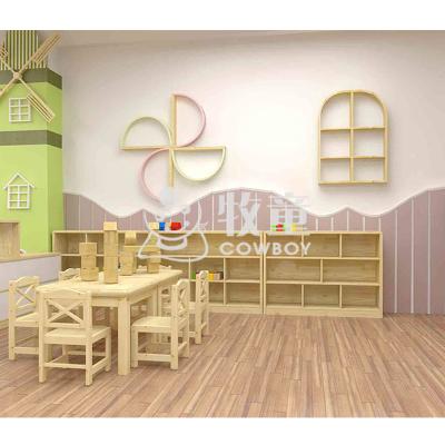 China International Good Quality Extendable Wooden Kindergarten Wooden Preschool Furniture for sale