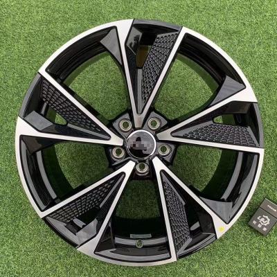 China Customized F66A031 18x8 19x8.5 20x9 5x112 5x114.3 gunmetal machine aluminum matte black face wheel rims aluminum alloy wheels for sale