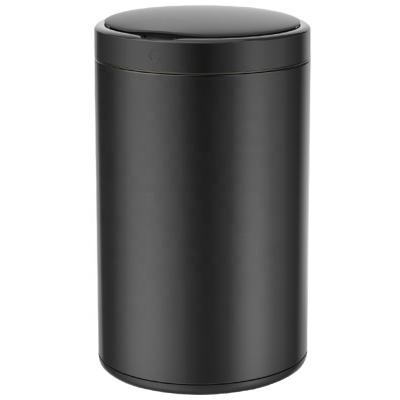 China Stainless Steel 12L Household Automatic Sensor Sustainable Trash Bin Round Smart Dust Bin Dust Bin Induction Type for sale