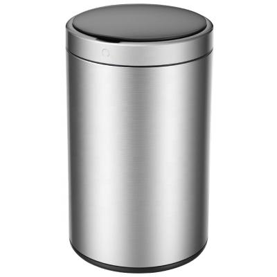 China Sustainable 12L Stainless steel Household kitchen auto sensor dustbin smart trash cans garbage waste garbage rubbish bin automatic bathroom for sale