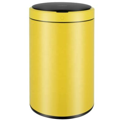 China Sustainable 12L Stainless Steel Household Kitchen Around Automatic Sensor Automatic Trash Bin Waste Bin Dust Bin Smart Factory for sale