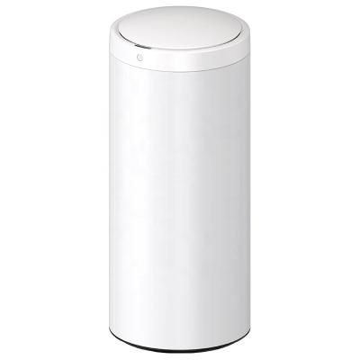 China 11gallon Sustainable Household Auto Sensor Dust Bin Trash Bin 42L Smart Trash Can Round Smart Waste Round for sale