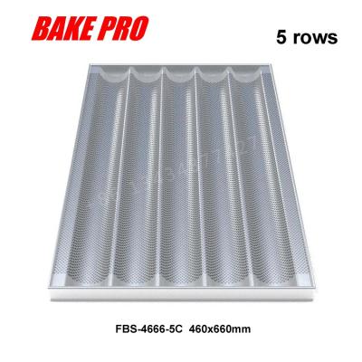 China Viable BAKE PRO FBS-4666-5C aluminum baking tray with nature baguette finished pan 460x660mm with 5 tiers or 6 tiers for sale