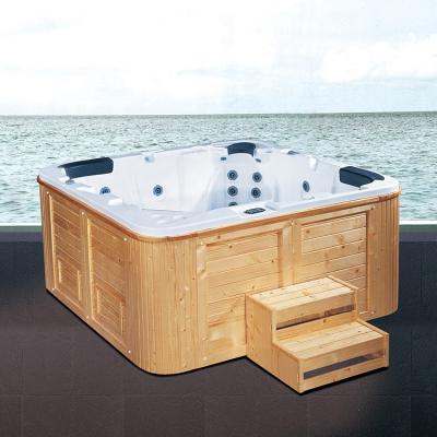 China Outdoor Body Massage Spa Hot Tub 5 Person Spa Rectangle Hot Tub Spa for sale