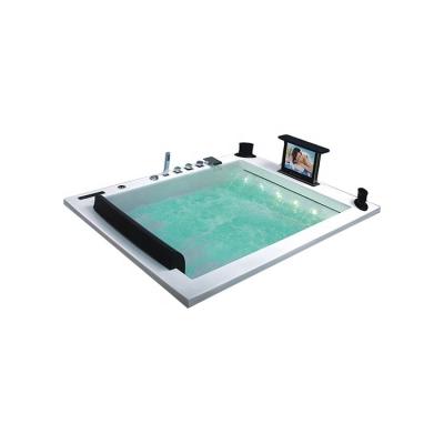 China Modern Hot Sale Bathroom Jet Whirlpool Bathtub With TV for sale