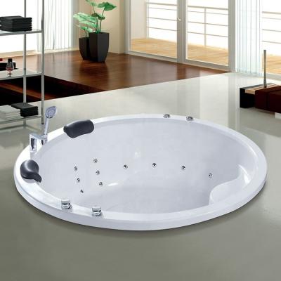 China Popular Different Market Body Massage Pure Acrylic Indoor Floor Standing Solid Wooden Bathtub In Bathroom for sale