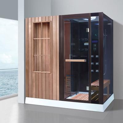 China Computer control panel good selling luxury bathroom steam sauna room design steam sauna combo for sale