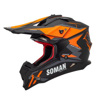 China ATV Motocross Dirt Bike Motorcycle MX Downhill Off-Road MTB Orange Red Silver Mountain Bike Helmet Adult Motocross Helmet Gear for sale