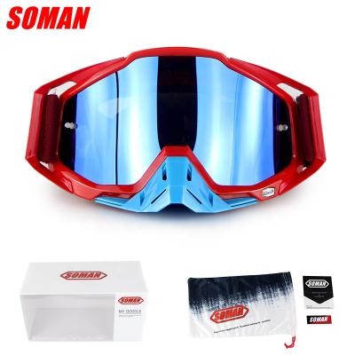 China Motocross off road goggle motorcycle glasses Soman SM11 for sale