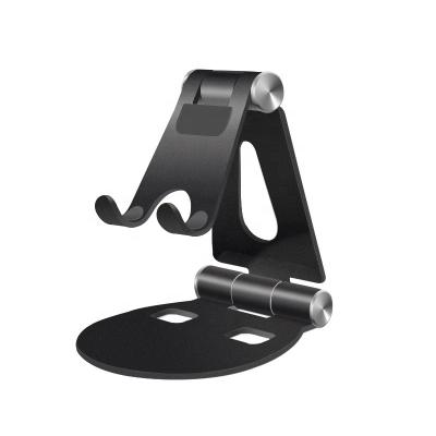 China Aluminum Adjustable Desktop Portable Folding Phone Tablet Mobile Phone Stand Foldable Stand for sale