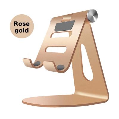 China Simple Foldable Mobile Phone Desktop Mobile Phone Holder Adjustable Aluminum Foldable Portable Stand Holder for sale