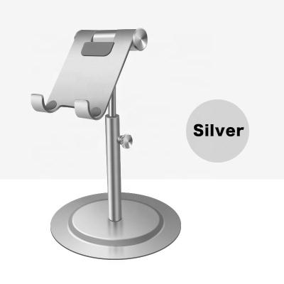 China Adjustable Desk Stand Metal Aluminum Alloy Tablet Desk Stand For 3.5 - 13 Inch Mobile Phone Holder for sale