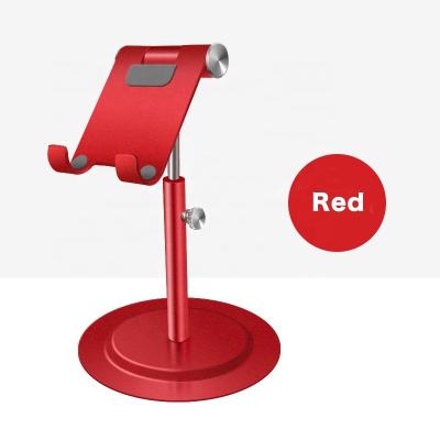 China Multi Universal Adjustable Metal Aluminum Adjustable Tablet Angle Stand Desk Phone with Round Base for sale